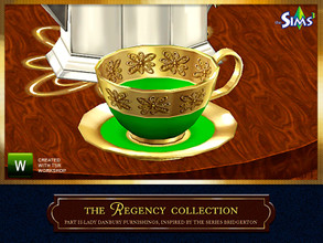 Sims 3 — Danbury Regency Collection Teacup by Cashcraft — It's a fine, bone china teacup, that's perfect for afternoon