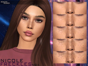 Sims 4 — Nicole Freckles N01 by MagicHand — Cute freckles in 6 swatches - HQ Compatible. Preview - CAS thumbnail Pictures