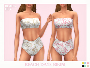 Sims 4 — Beach Days Bikini by Black_Lily — YA/A/Teen 6 Swatches New item