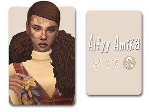 Sims 4 — Amika Hairstyle by Alfyy — Alfyy Amika Hairstyle Part of The Island Living (Part One) Addon! You can support me