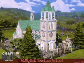 Sims 4 — OhMyGoth! Vinitharius Cathedral / TSR CC Only by nolcanol — Vinitharius Cathedral is a gothic, antique