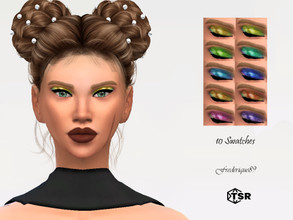 Sims 4 — Multichrome Eyeshadow by Frederique89 — Opalescent eyeshadow for your Sims by Frederique!