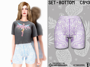 Sims 4 — Set-Bottom C843 by turksimmer — 8 Swatches Compatible with HQ mod Works with all of skins Custom Thumbnail New