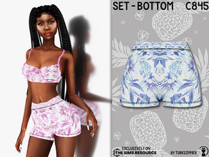 Sims 4 — Set-Bottom C845 by turksimmer — 5 Swatches Compatible with HQ mod Works with all of skins Custom Thumbnail New