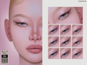 Sims 4 — Eyeliner | N85 by cosimetic — - Female - 10 Swatches. - Custom thumbnail. - You can find it in the makeup