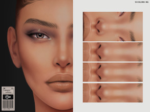 Sims 4 — Nose Contour  | N21 by cosimetic — - All genders - 10 color options - You can find it in the Skin Detail