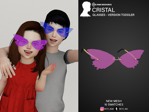 Sims 4 — Cristal (Glasses - Toddler  Version) by Beto_ae0 — Heart-shaped glasses for babies, I hope you like it - 10