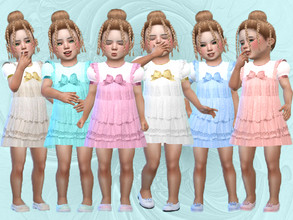 Sims 4 — Lace country dress by TrudieOpp — Lace country dress in 6 colors