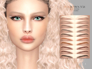 Sims 4 — Eyebrows n58 by ANGISSI — *For all questions go here - angissi.tumblr.com *10 colors *HQ compatible *Female