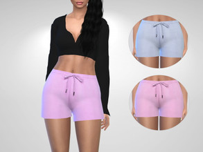 Sims 4 — Pajama Shorts by Puresim — Pajama shorts in 4 swatches.