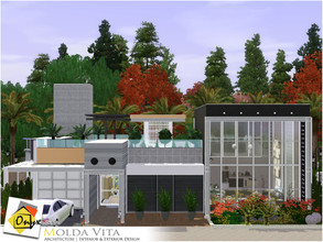 Sims 3 — Molda Vita by Onyxium — On the first floor: Living Room | Dining Room | Kitchen | Bathroom | Adult Bedroom |