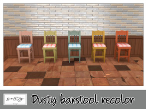 Sims 4 — Dusty barstool by so87g — cost: 100$, 5 colors, you can find it in comfort - barstool All my preview screenshots