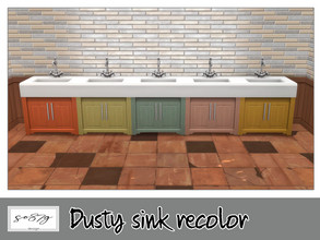 Sims 4 — Dusty kitchen sink by so87g — cost: 175$, 5 colors, you can find it in plumbing - sink All my preview