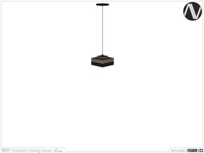 Sims 3 — Torrance Ceiling Lamp Square Short by ArtVitalex — Dining Room Collection | All rights reserved | Belong to 2022
