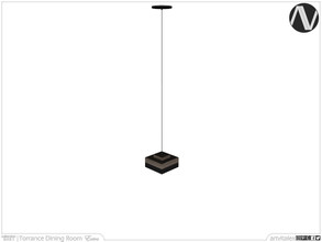 Sims 3 — Torrance Ceiling Lamp Square Medium by ArtVitalex — Dining Room Collection | All rights reserved | Belong to