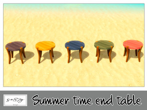 Sims 4 — Summer time end table by so87g — cost: 190$, 5 colors, you can find it in surfaces - end table All my preview