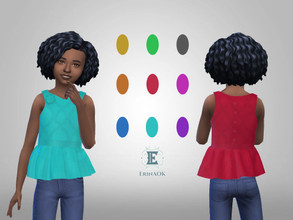 Sims 4 — Girl's Summer Top 0628 by ErinAOK — Girl's Summer Top 9 Swatches
