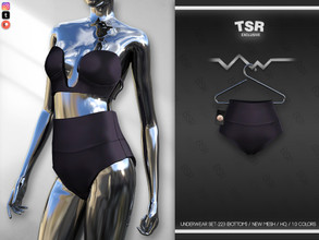 Sims 4 — UNDERWEAR SET-223 (BOTTOM) BD702 by busra-tr — 10 colors Adult-Elder-Teen-Young Adult For Female Custom
