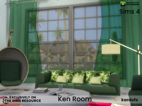 Sims 4 — Ken Room by kardofe — Colourful and fresh living room with lots of colour options