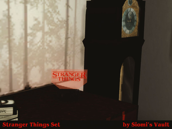 Sims 4 — STSet_lamp_bySiomisVault by siomisvault — Are you a nerd? A lamp for your Stranger nerdy room. Enjoy the upside
