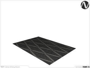Sims 3 — Qina Rug by ArtVitalex — Dining Room Collection | All rights reserved | Belong to 2022 ArtVitalex@TSR - Custom