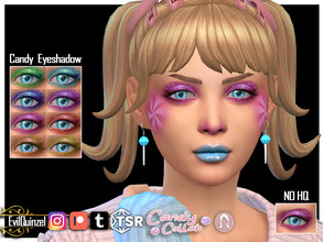 Sims 4 — Candy Eyeshadow by EvilQuinzel — Collaboration with Alfyy! Eyeshadow with sprinkles on it! - Eyeshadow category;