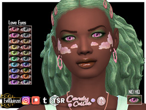 Sims 4 — Love Eyes by EvilQuinzel — Collaboration with Alfyy! Make Cupid in your game and match couples with this heart