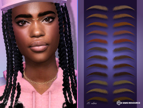 Sims 4 — Alexis Eyebrows by MSQSIMS — These Eyebrows are available in 25 swatches. They are suitable for Female/Male from