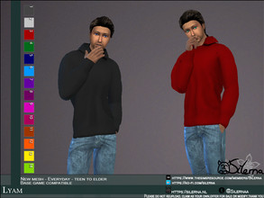 Sims 4 — Lyam by Silerna — - Base game compatible - Everyday - Teen to elder - New mesh - All lods - 14 colors - Please