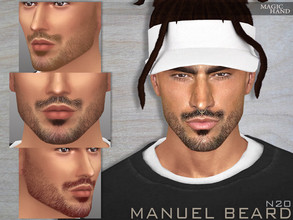 Sims 4 — [Patreon] Manuel Beard N20 by MagicHand — Stubble beard in 13 colors - HQ Compatible. Preview - CAS thumbnail