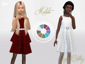 Sims 4 — Makoto by Garfiel — - 10 colours - Everyday, party, formal - Base game compatible - HQ compatible