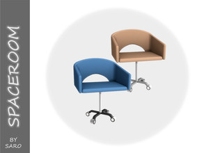 Sims 4 — desk chair by SSR99 — A comfortable chair with many color options! also wheels.