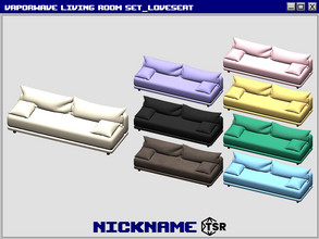 Sims 4 — vaporwave living room set_loveseat by NICKNAME_sims4 — -vaporwave living room set_loveseat -vaporwave living