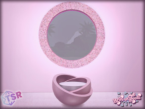 Sims 4 — Pink Mirror - Bowl Turned Chair (request) by ArwenKaboom — Base game object in multiple recolors. Done as a