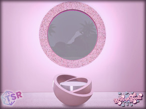 Sims 4 — Pink Mirror - Bowl Turned Chair Shiny (request) by ArwenKaboom — Base game object in multiple recolors. Done as
