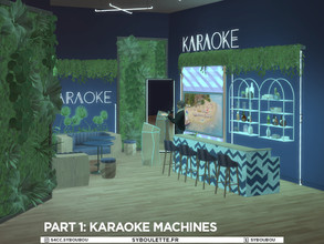 Sims 4 — Patreon Early Release - Karaoke Part 1 by Syboubou — This is a Karaoke bar ! Although you'll need City Living