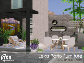 Sims 4 — Lexa Patio by Angela — Lexa Patio Funiture, a new meshset for your outdoor loving sims. This set contains the