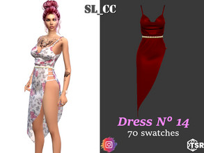 Sims 4 — SL_Dress_14 by SL_CCSIMS — -New mesh- -70 swatches- -Teen to elder- -All Maps- -All Lods- -HQ- -Catalog