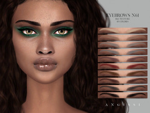 Sims 4 — Eyebrows n61 by ANGISSI — *For all questions go here - angissi.tumblr.com *10 colors *HQ compatible *Female