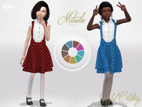 Sims 4 — Mitsuko by Garfiel — - 9 colours - Everyday, party, formal - Base game compatible - HQ compatible