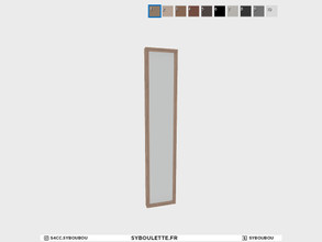 Sims 4 — A-frame - Window 1x5 by Syboubou — This is a modular window for tall wall.