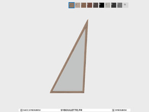 Sims 4 — A-frame - Grand triangle window by Syboubou — This is a triangle window to create an A-Frame house. To get the