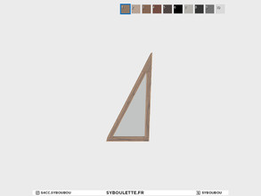 Sims 4 — A-frame - Small triangle window by Syboubou — This is a triangle window to create an A-Frame house. To get the