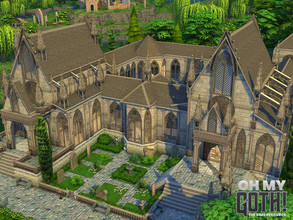 Sims 4 — OhMyGoth! - Amesbury Abbey   by Flubs79 — here is the Amesbury Abbey which i have built for the OhMyGoth! Collab