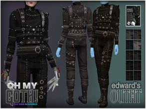 Sims 4 — OUTFIT - Edward Scissorhands - Oh My Goth! by BAkalia — Hello :) I share to you the Edward's outfit inspired the