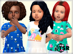 Sims 4 — T_Shirt 2 toddler/f by bukovka — T-shirt for toddler girls. Installed standalone, the new mesh is mine,