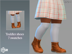 Sims 4 — Toddler shoes Carol by LYLLYAN — Toddler shoes in 7 swatches for girls and boys.