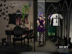 Sims 4 — Oh My Goth Decor and accessories by SIMcredible! — The Goth decor and accessories set is a customizable clutter