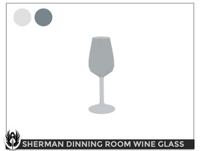 Sims 4 — Sherman Dinning Room Wine Glass by nemesis_im — Wine Glass from Sherman Dinning Room Set - 2 Colors - Base Game