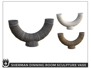 Sims 4 — Sherman Dinning Room Sculpture Vase by nemesis_im — Sculpture Vase from Sherman Dinning Room Set - 3 Colors -